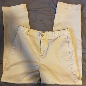 tan straight leg cargo pants